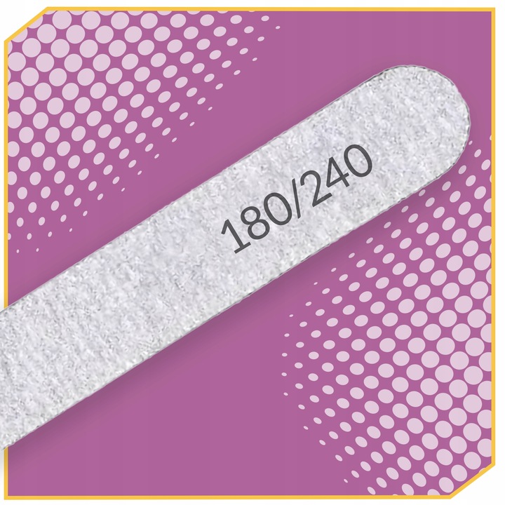 PILNIK DO PAZNOKCI manicure pedicure PROSTY ZEBRA 180/240 trwały 10 SZTUK Kod producenta 10X PILNIK 180/240 DO PAZNOKCI PROSTY
